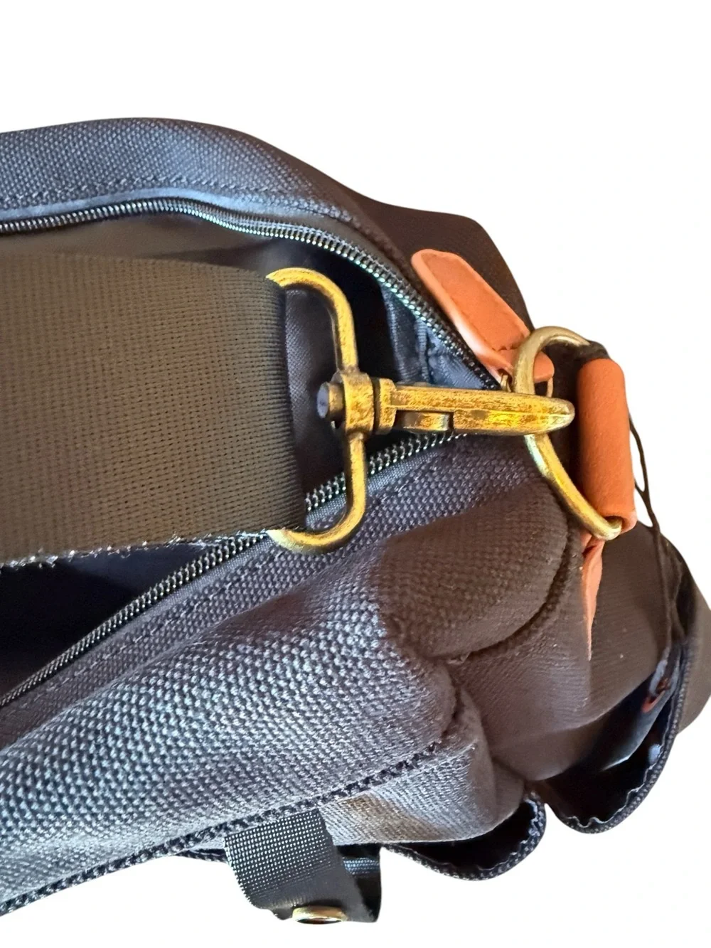 Bodomint Gender Neutral Nylon Vegan Leather Laptop Diaper Bag Multi Use Bag